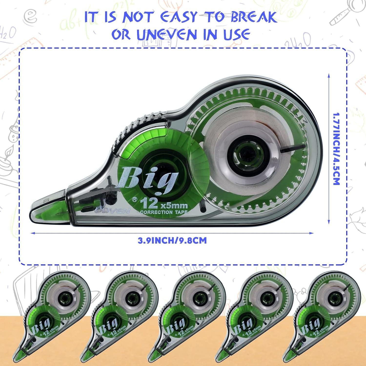 Cintas Correctoras Yexiya 12 Piezas 5 mm x 12 m Oficina