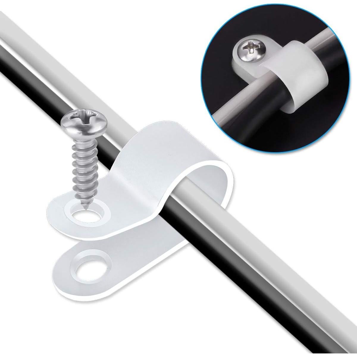 Clips de Montaje en Estilo P LOKMAN 50 Piezas 8 mm para Luces