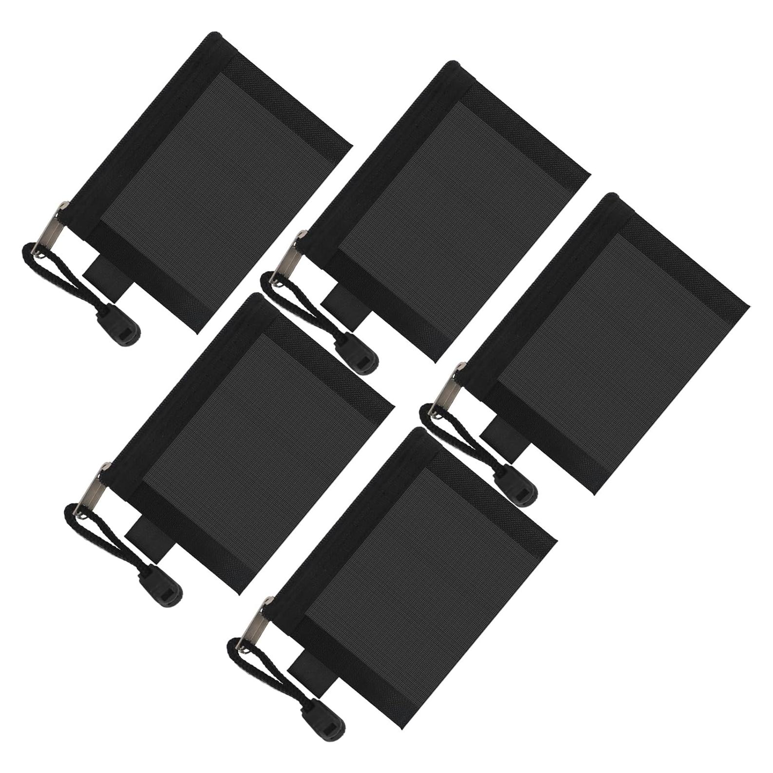 Mini Bolsas de Malla con Cierre Classycoo 5 Pack 11x7.5 cm Negro