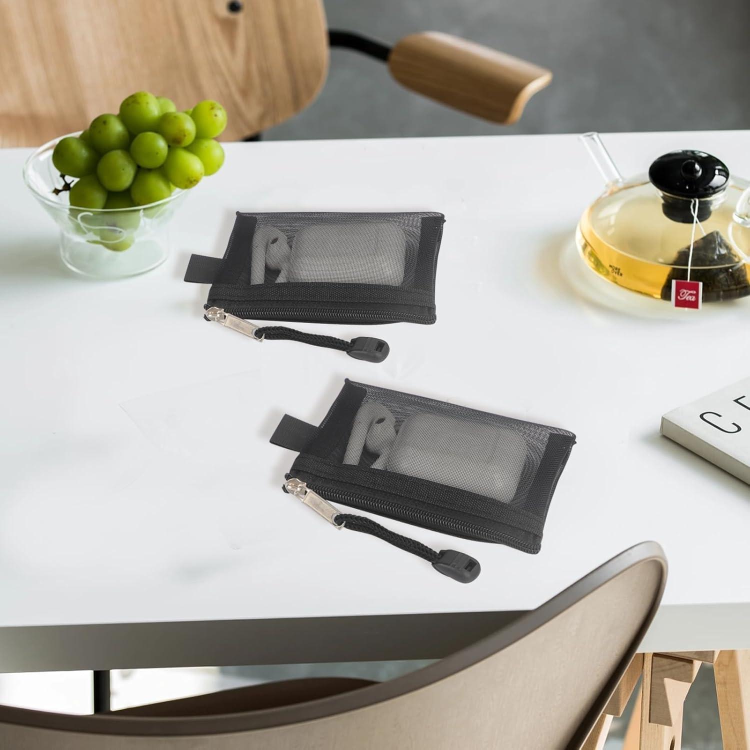 Mini Bolsas de Malla con Cierre Classycoo 5 Pack 11x7.5 cm Negro