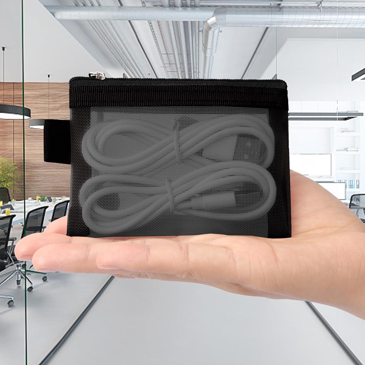 Mini Bolsas de Malla con Cierre Classycoo 5 Pack 11x7.5 cm Negro