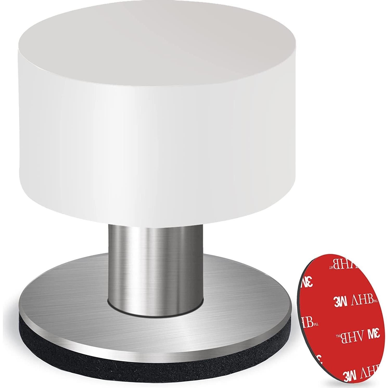 Topes de puerta autoadhesivos THYBDB de goma y acero inoxidable