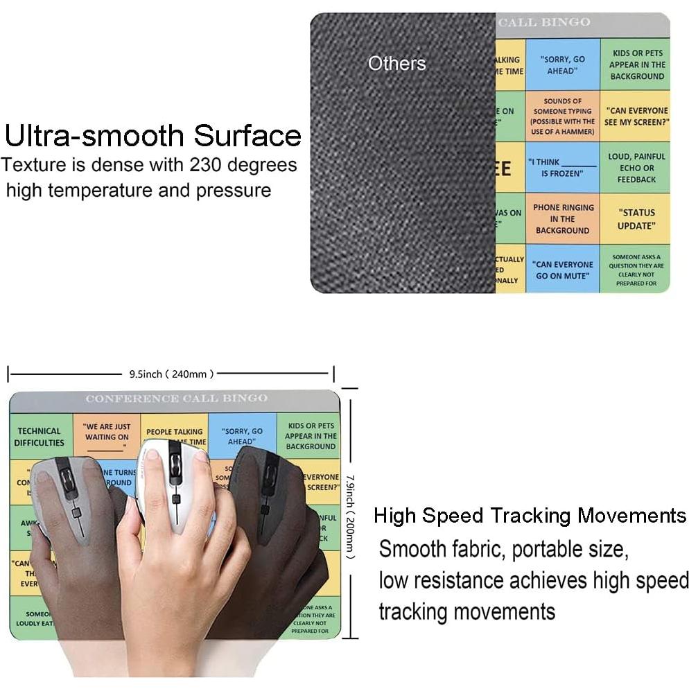 Alfombrilla de Ratón SANWUMIAN Personalizada Antideslizante 240x200mm