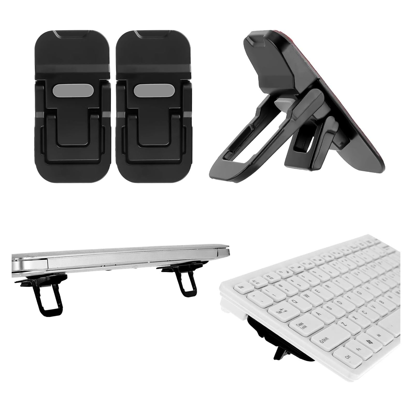 Soporte Plegable para Teclado Bewudy - 2 Pcs - Negro