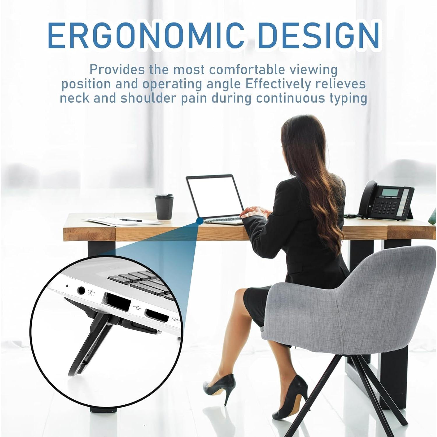 Soporte Plegable para Teclado Bewudy - 2 Pcs - Negro