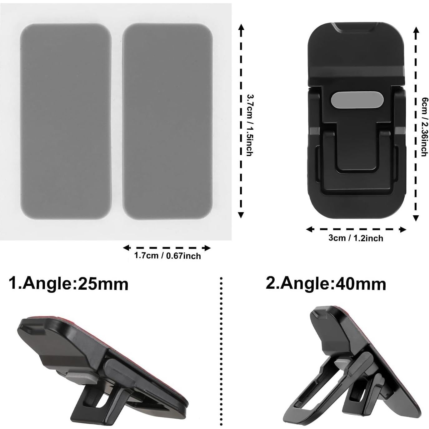 Soporte Plegable para Teclado Bewudy - 2 Pcs - Negro