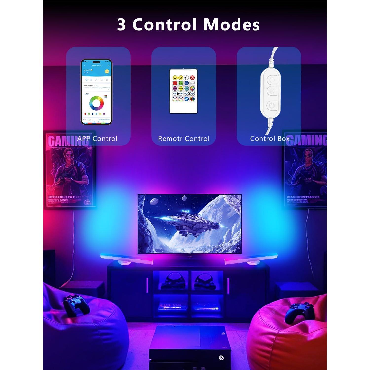 Barra de Luz LED DAYBETTER RGB 35 cm para TV 45-75"