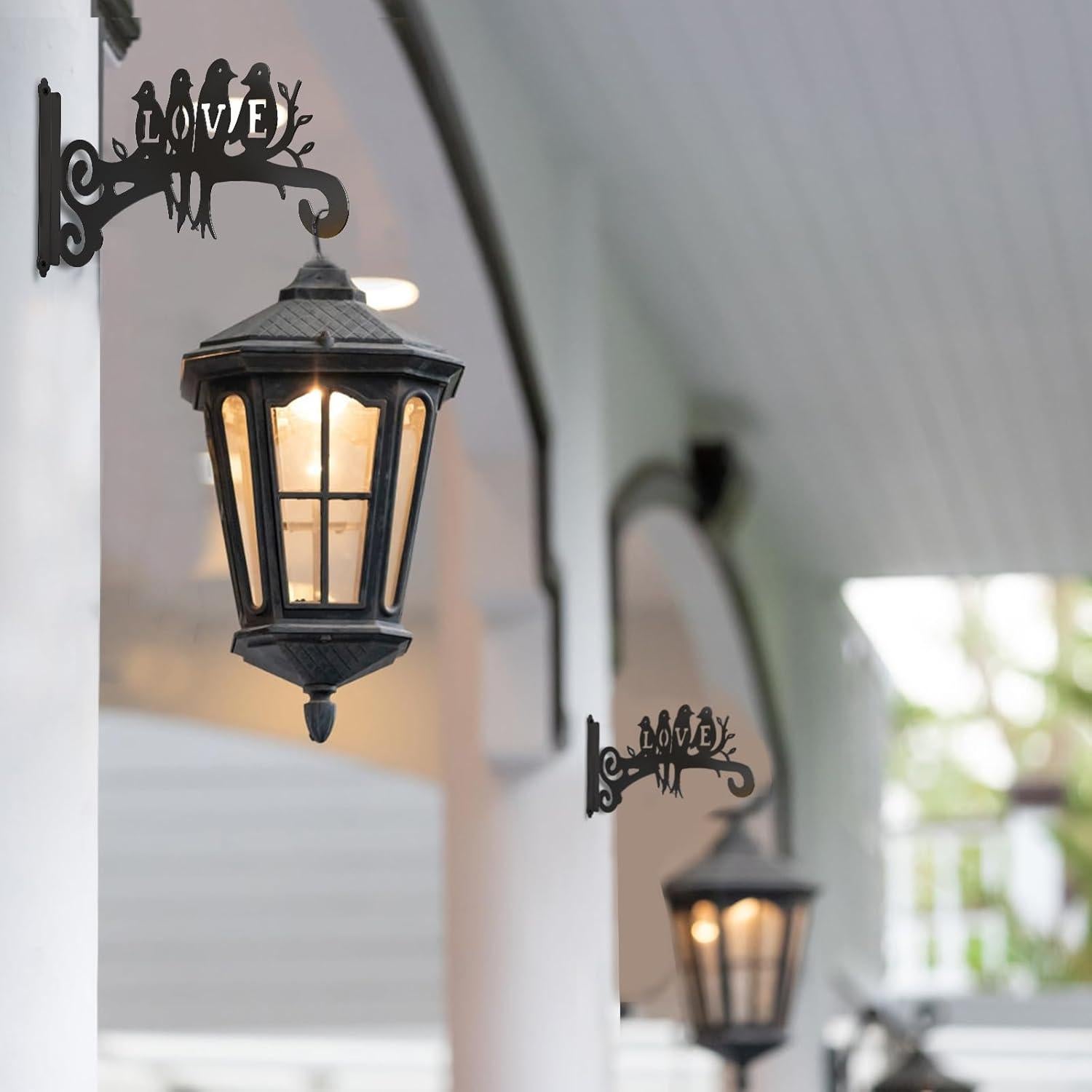 Soporte de Planta de Pared Qiaomeiysp 2 Paquetes 25.4 cm Negro