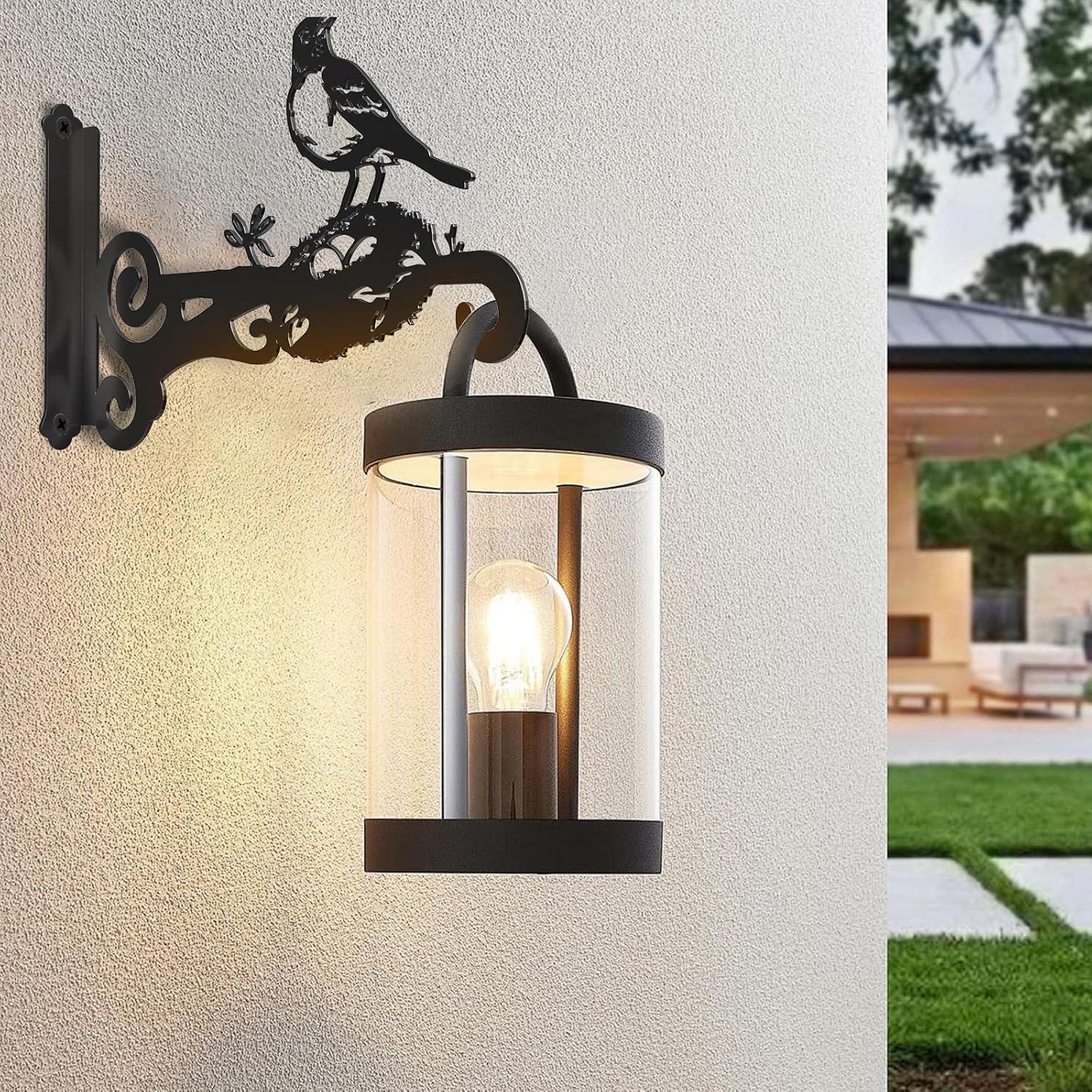 Soporte de Planta de Pared Qiaomeiysp 2 Paquetes 25.4 cm Negro