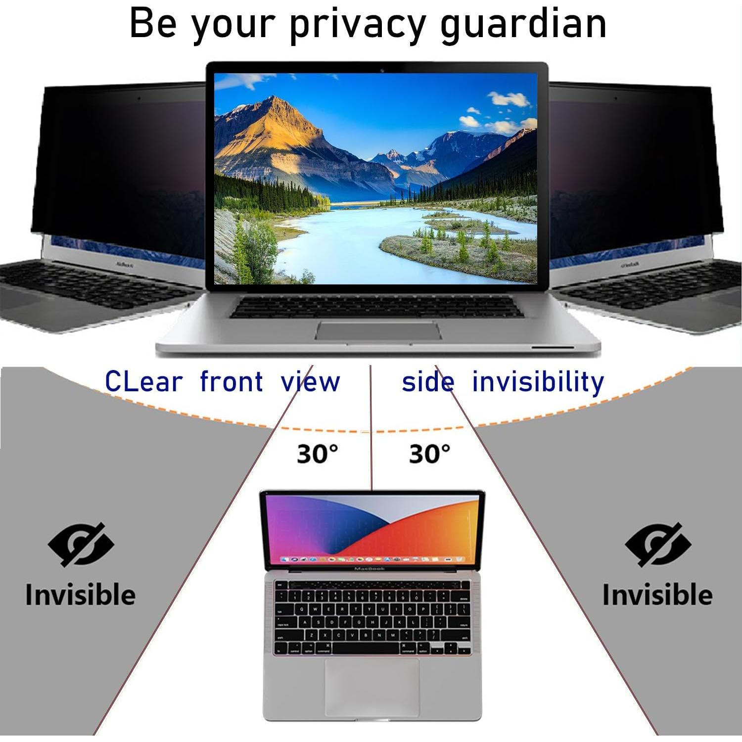Filtro de Pantalla de Privacidad 14" Subduedlt Doble Cara