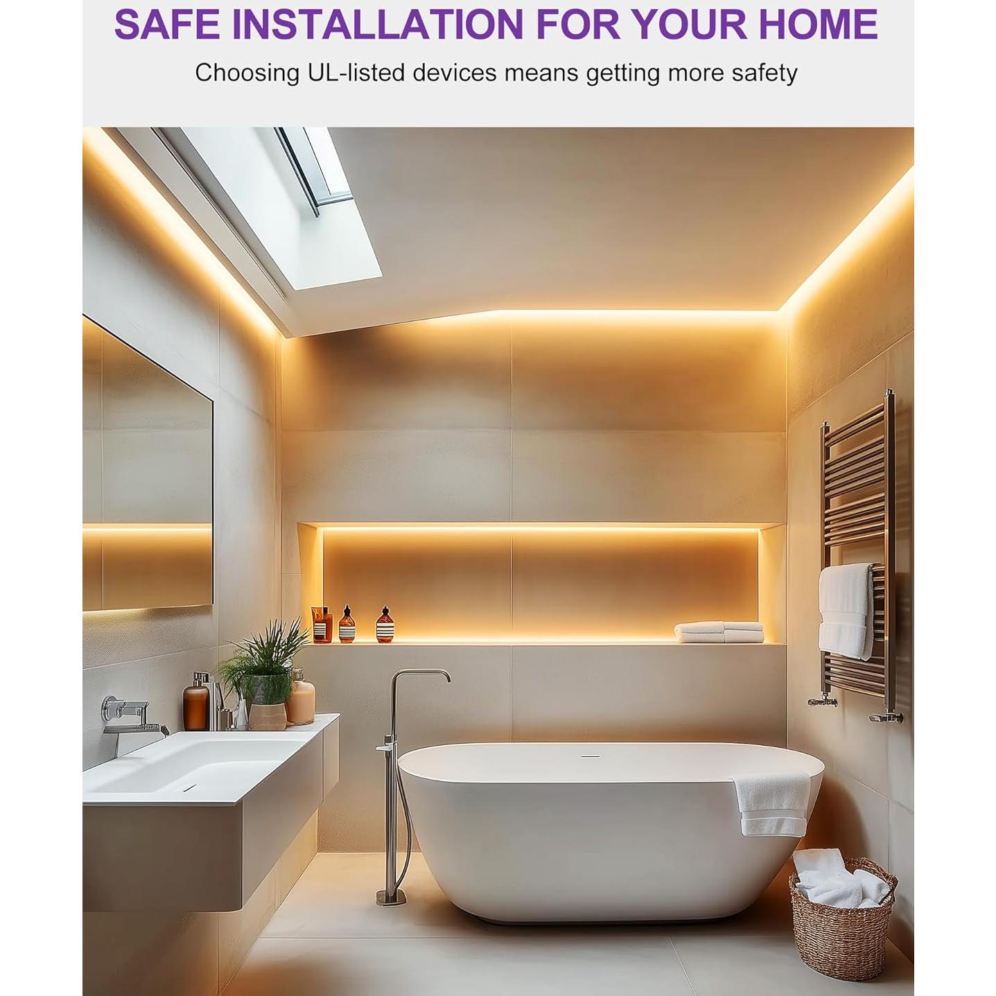 Tira LED a prueba de agua HitLights 5m 2700K 600 LEDs