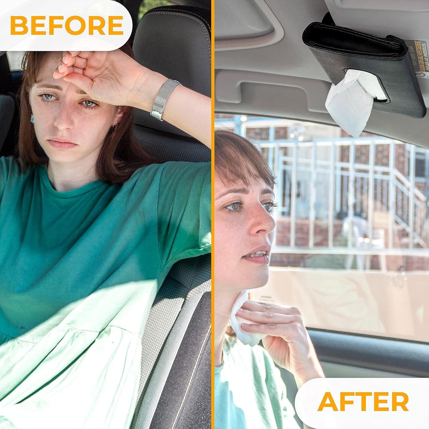 Soporte de Tejidos EcoNour para Auto 22.86x12.7cm Negro