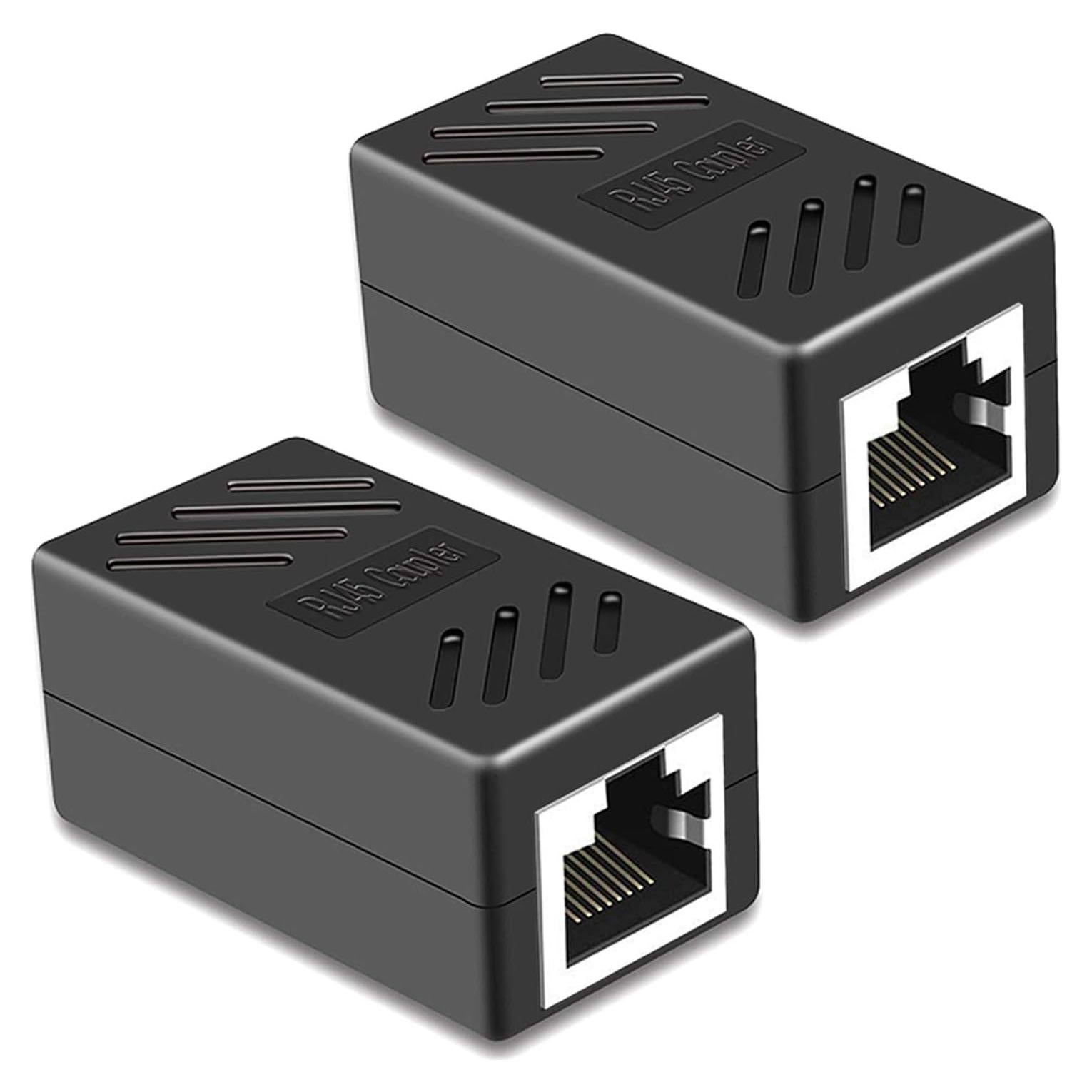 Acoplador RJ45 PLUSPOE Hembra a Hembra 10 Gbps - Paquete de 2