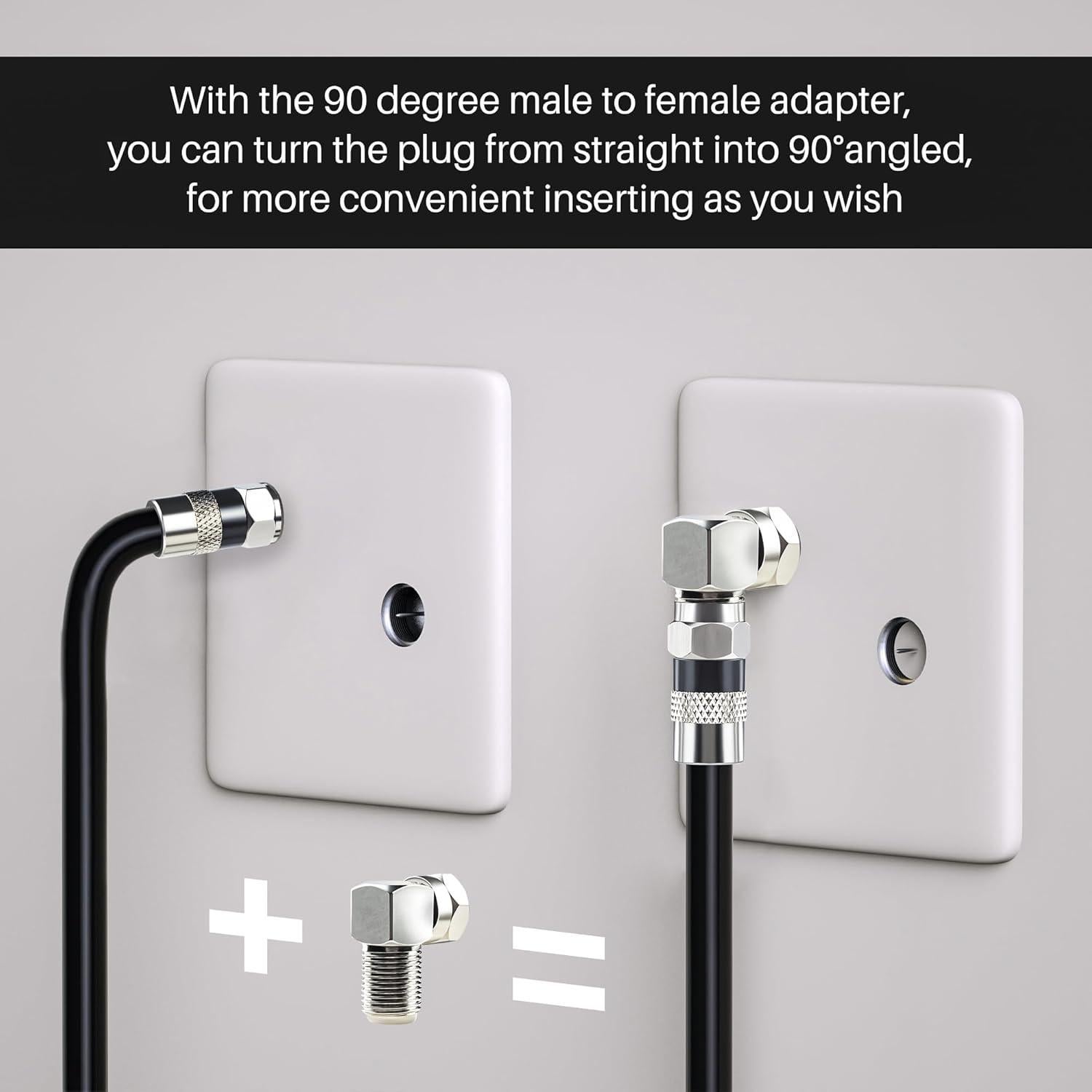 Cable Coaxial RG6 Elecan 0.61 m Doble Paquete Blindado 3 GHz