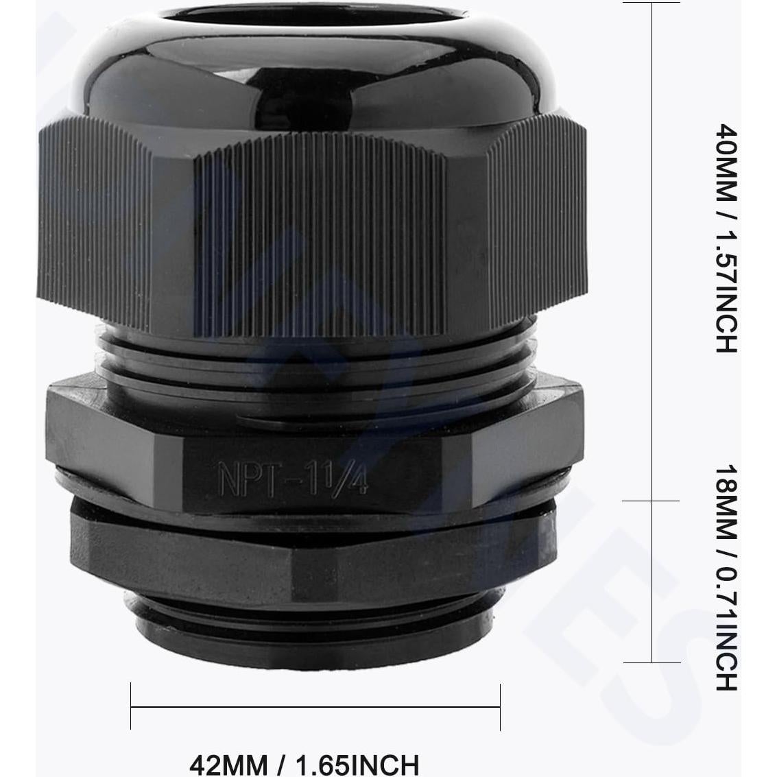 2 Piezas Gland de Cable NPT 32mm PIONFYNES Impermeable
