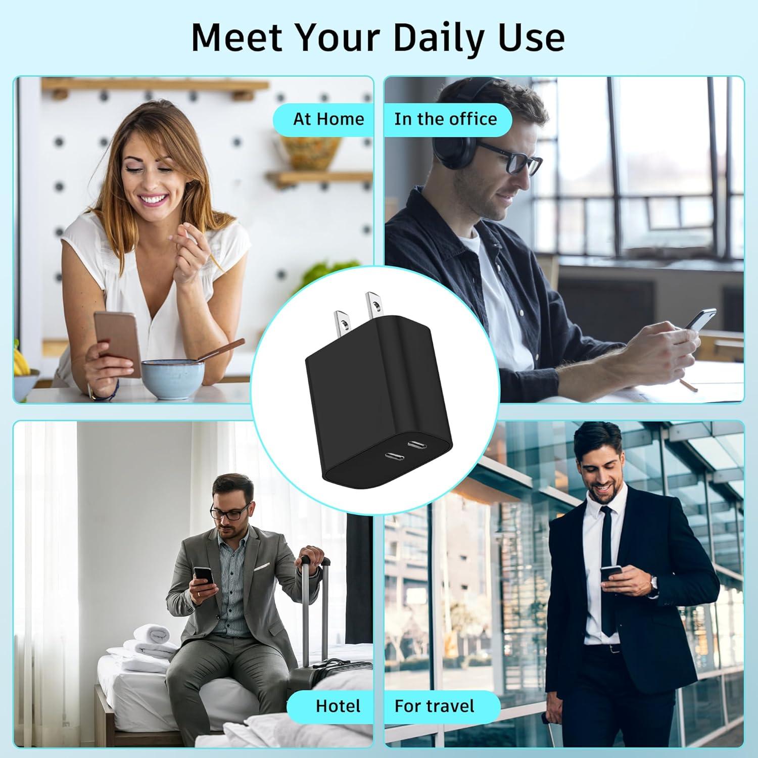 Cargador USB C Rápido 20W SMALLElectric Doble Puerto