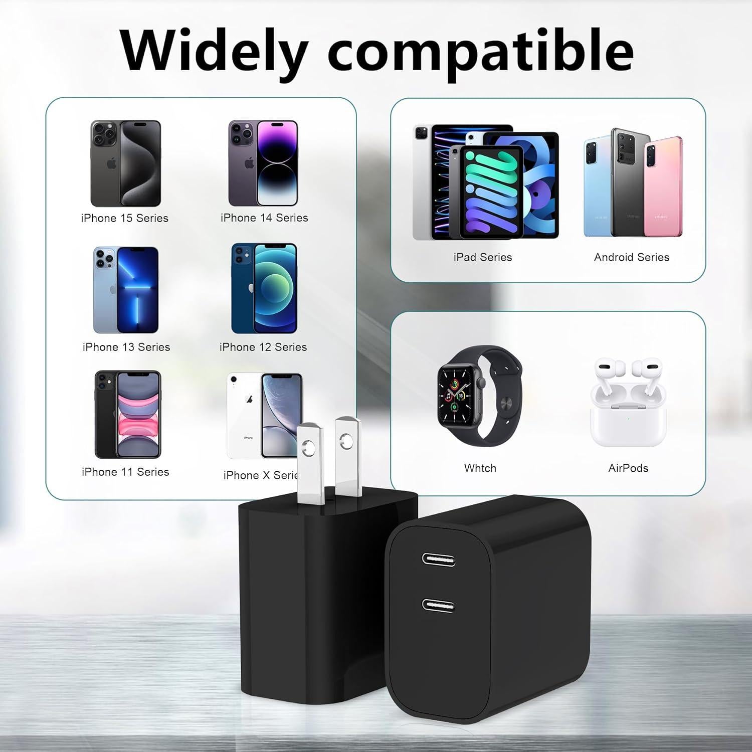 Cargador USB C Rápido 20W SMALLElectric Doble Puerto