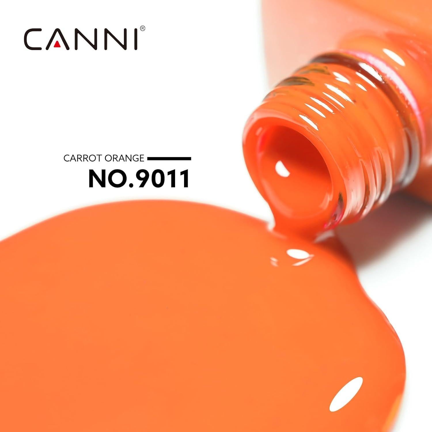 Esmalte de Uñas en Gel CANNI Naranja Brillante 9ml UV/LED