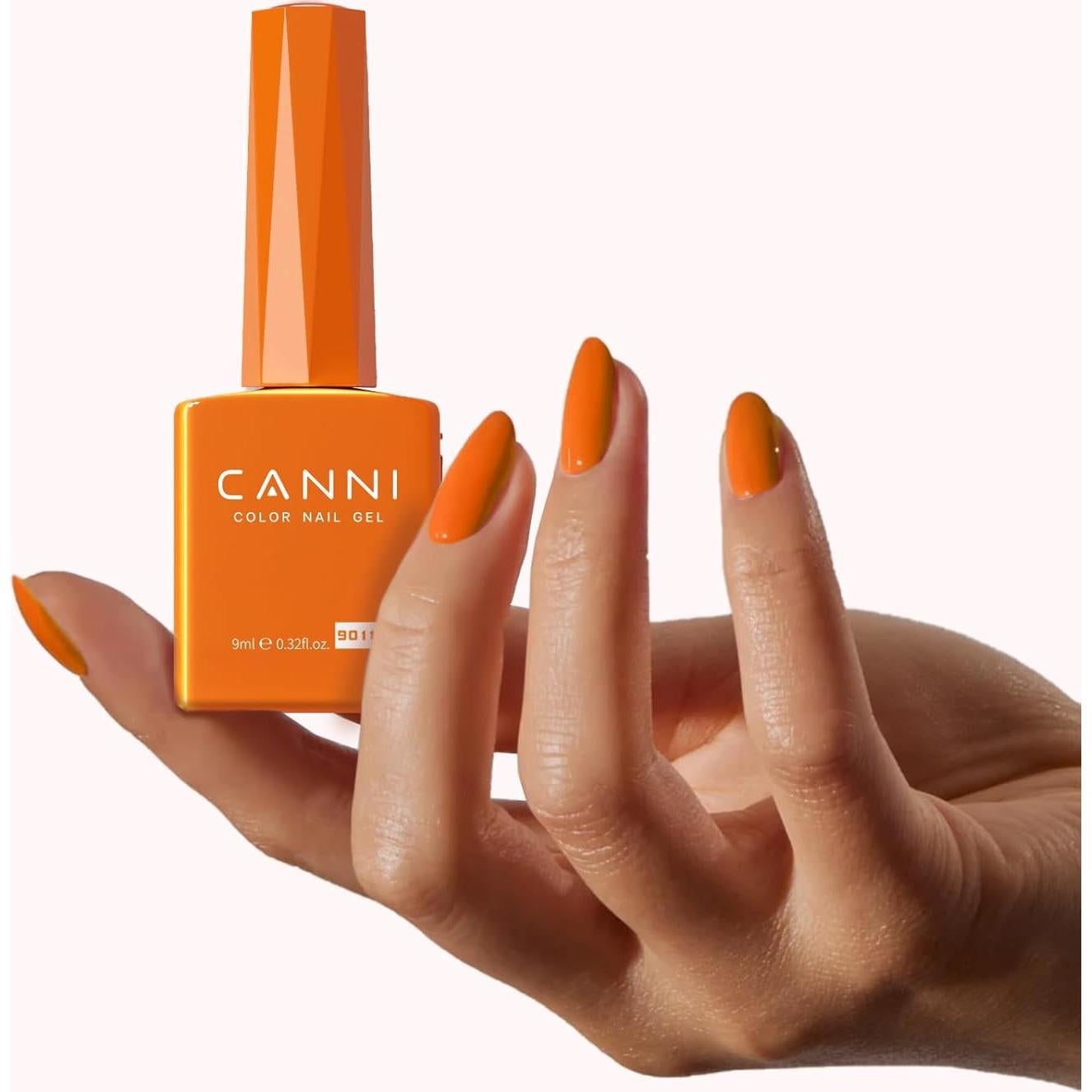 Esmalte de Uñas en Gel CANNI Naranja Brillante 9ml UV/LED