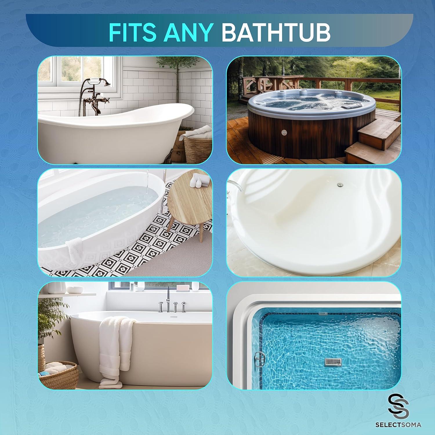 Almohada de Baño SelectSoma Gris con Malla 4D y Ventosas