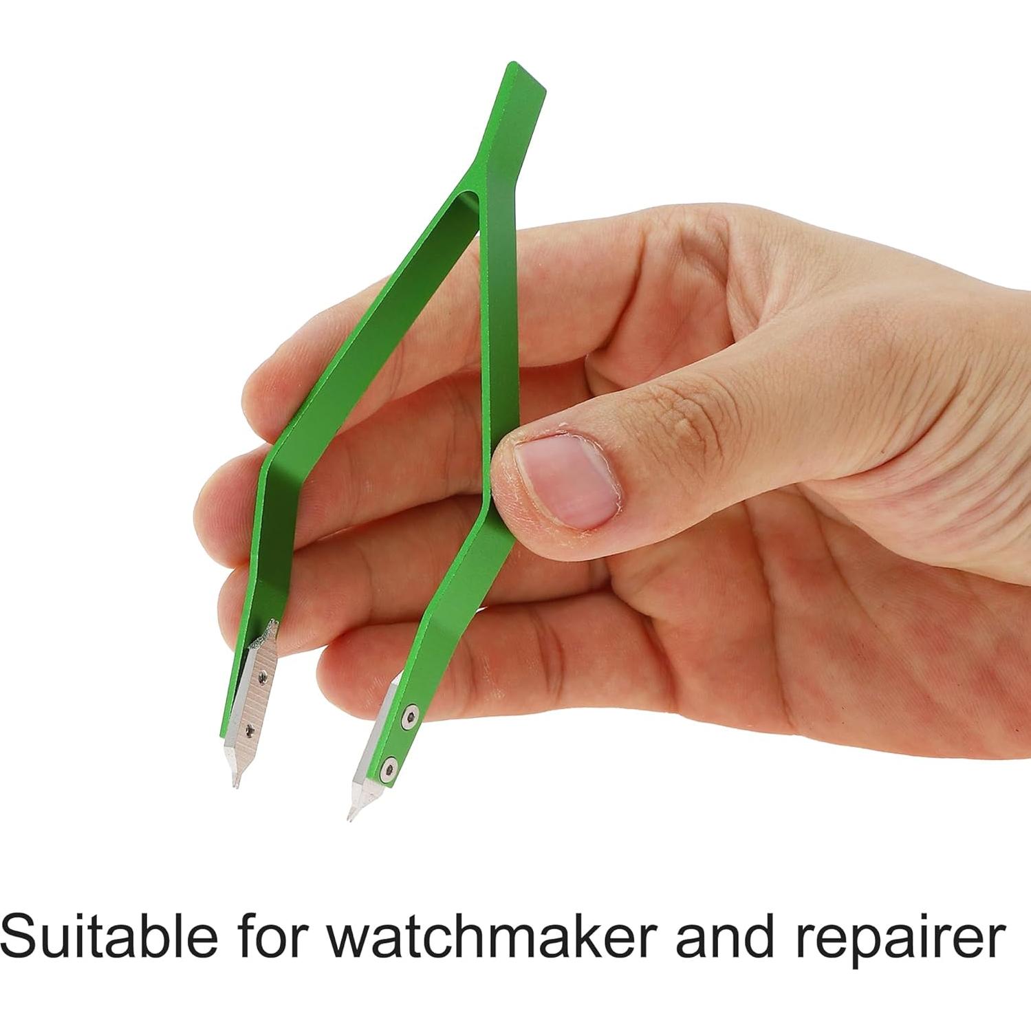 Pinzas para Muelles de Reloj VOCOSTE de Aluminio Verde