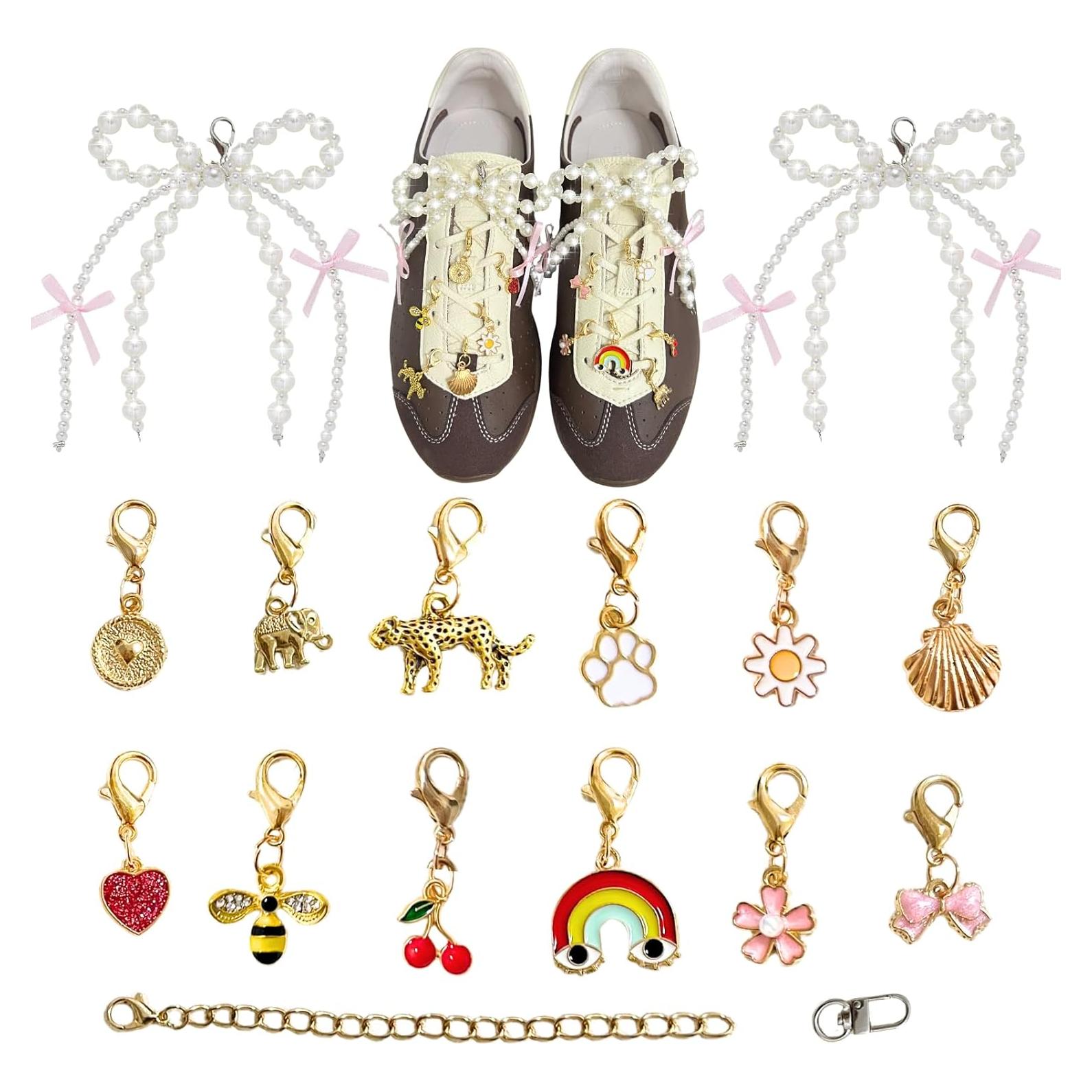 14 Encantos para Zapatos Multicolor - Personaliza Zapatillas y Bolsos