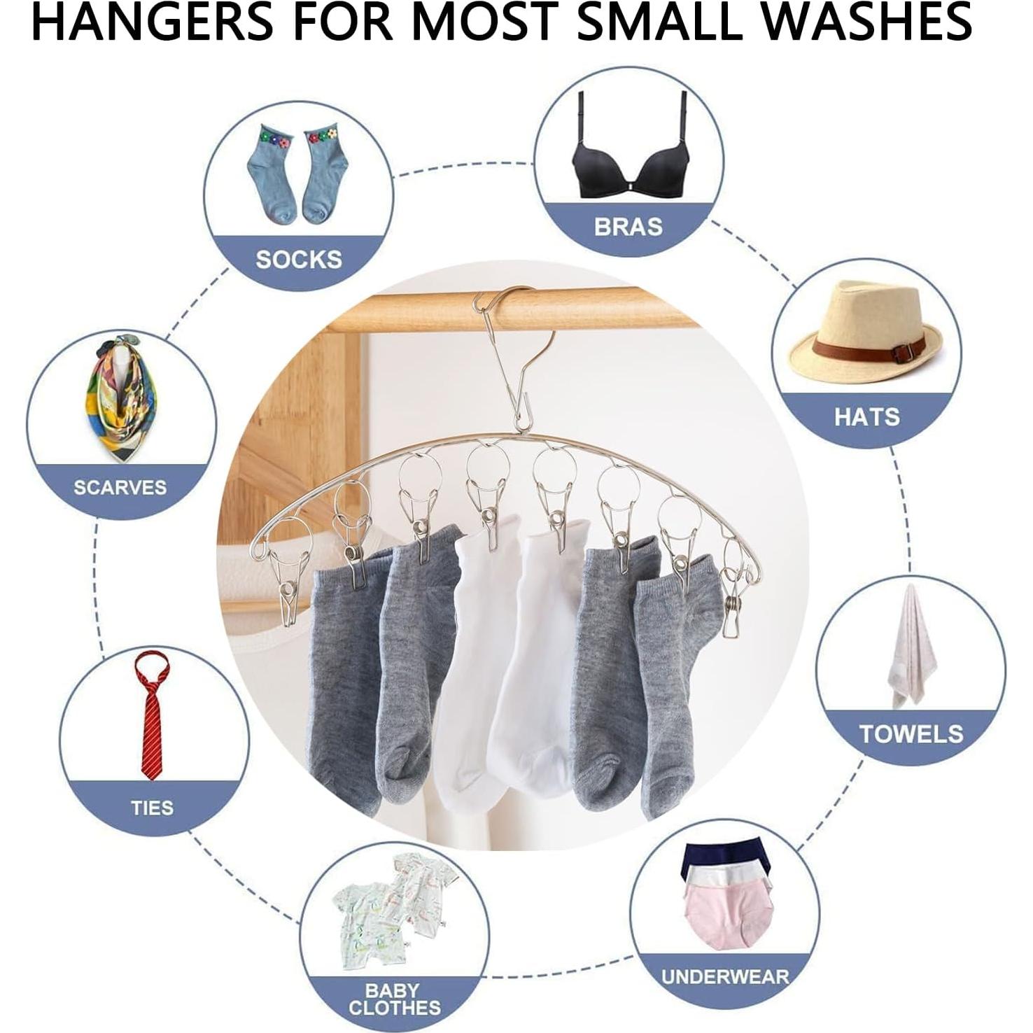 Soporte de Secado de Ropa Skroad Acero Inoxidable 2 Paquete