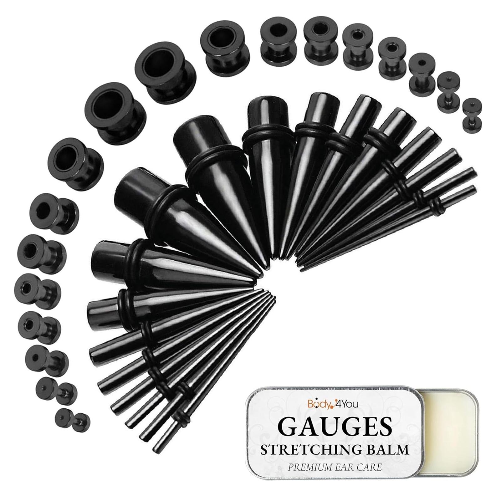 Kit de Estiramiento de Orejas BodyJ4You 37 Piezas 14G-00G