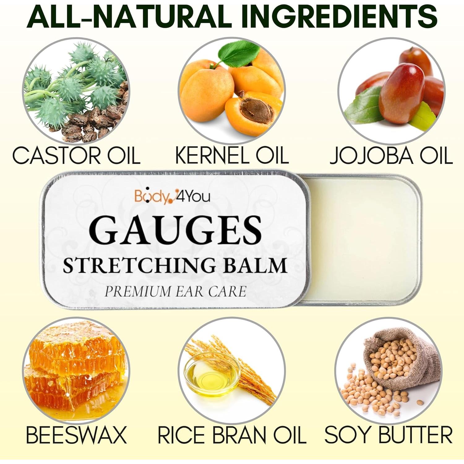 Kit de Estiramiento de Orejas BodyJ4You 37 Piezas 14G-00G