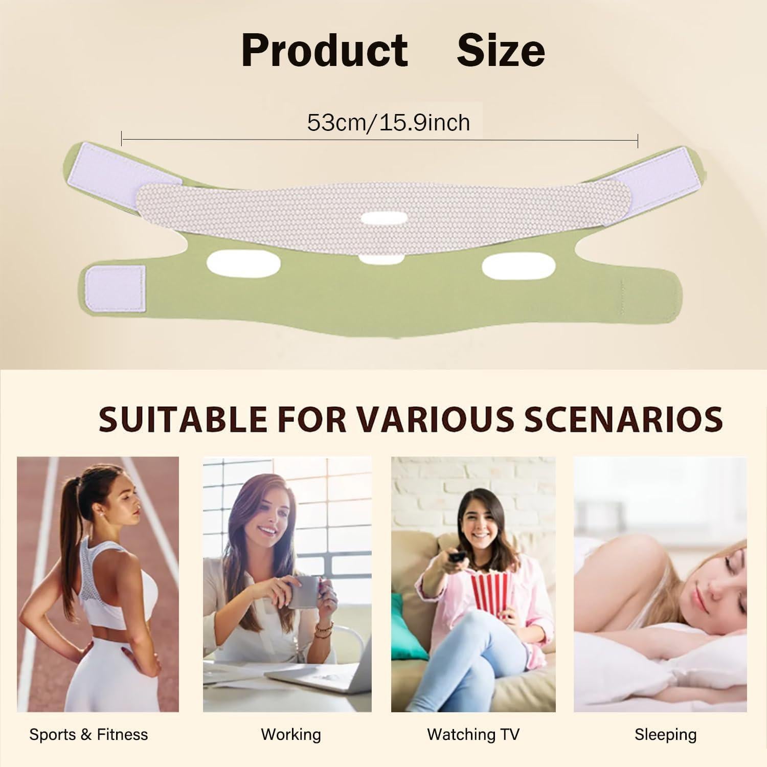 Correa Facial Elevadora MASIKA para Dormir y Ejercitar Mandíbula