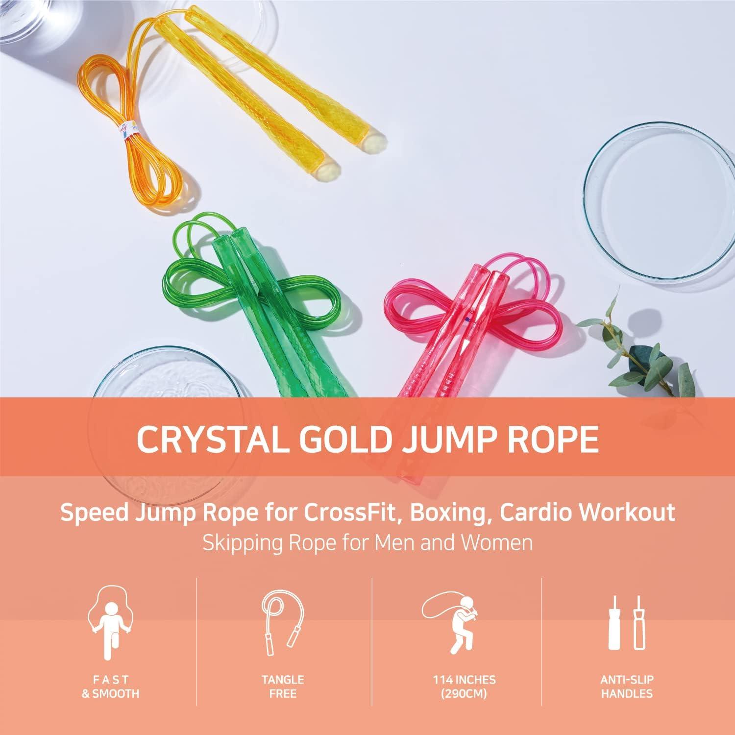 Cuerda de Salto KSY JUMP ROPE Ajustable 290 cm Verde Cristal