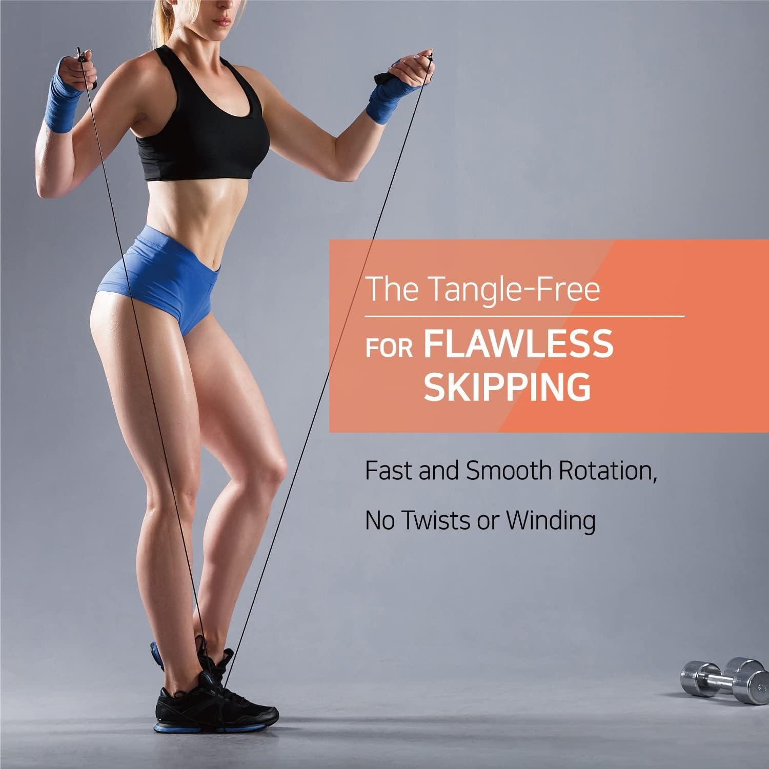 Cuerda de Salto KSY JUMP ROPE Ajustable 290 cm Verde Cristal