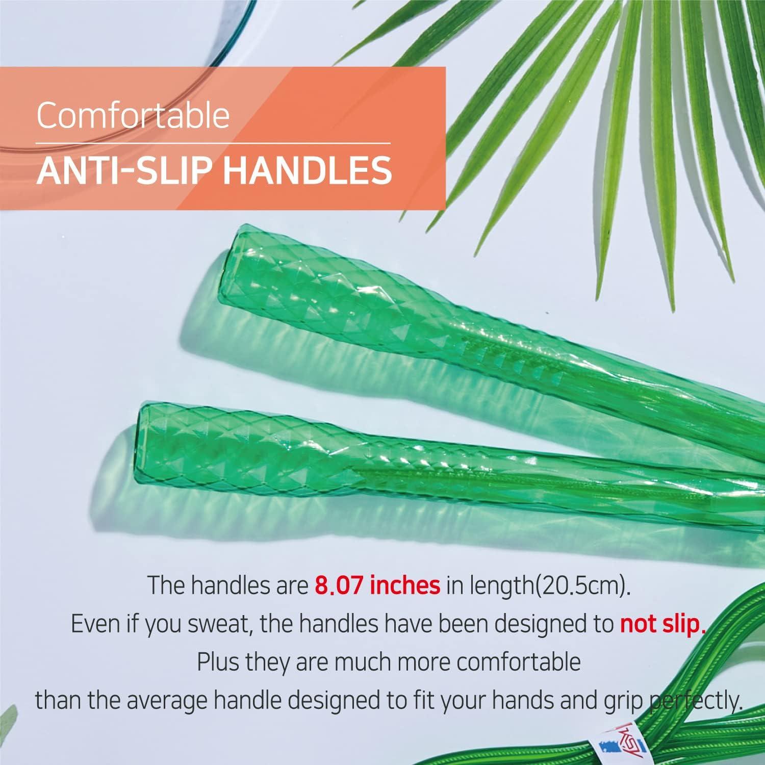 Cuerda de Salto KSY JUMP ROPE Ajustable 290 cm Verde Cristal