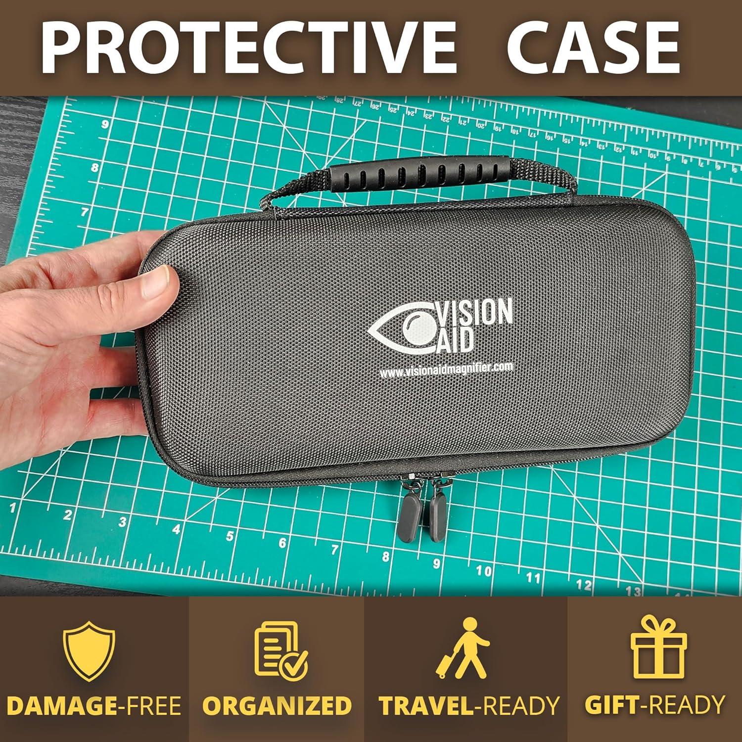 Lupa de Mano Vision Aid VAH 30x con 36 Luces LED y Estuche