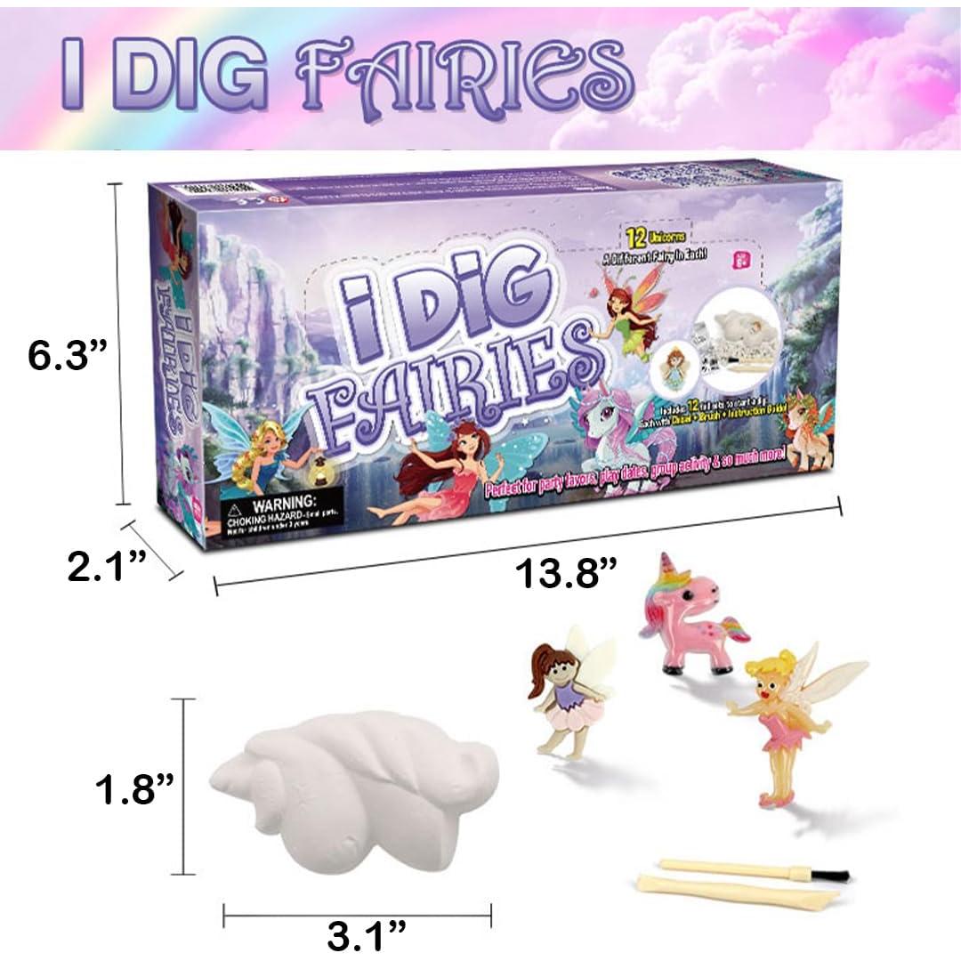 Kit de Excavación de Hadas y Unicornios Liberty Imports - 12 Paquetes