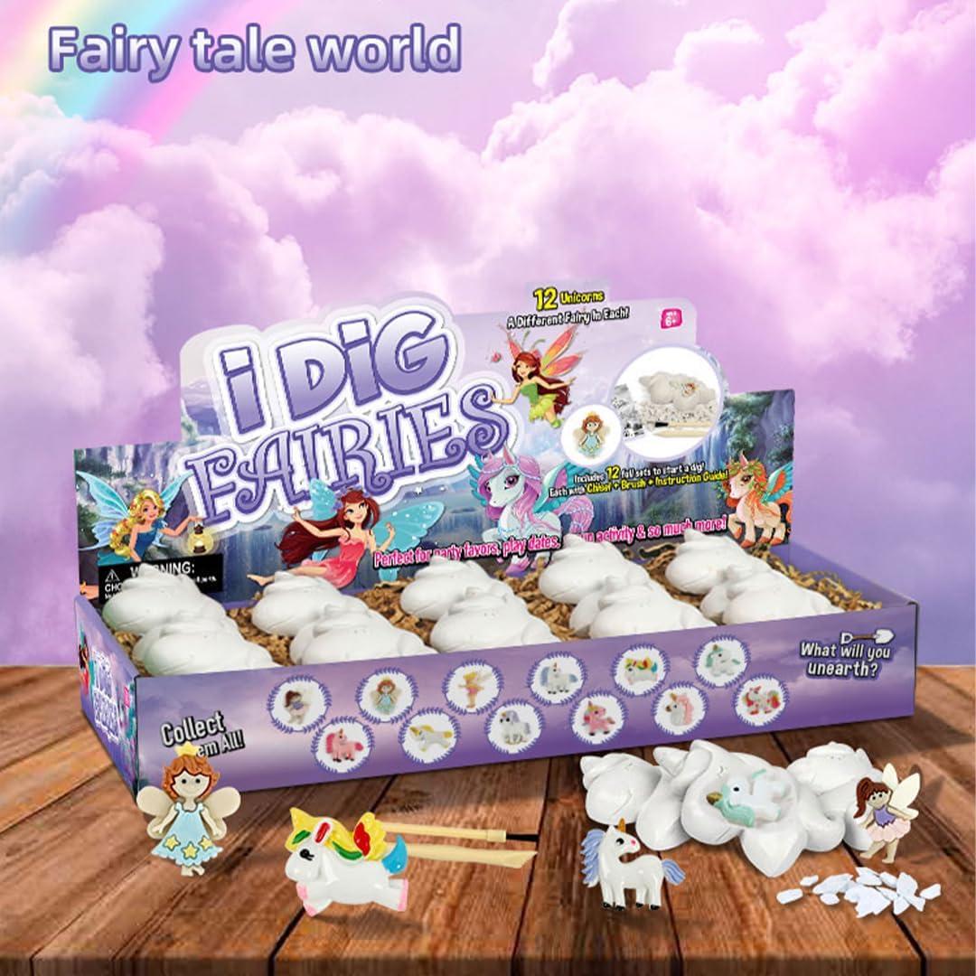 Kit de Excavación de Hadas y Unicornios Liberty Imports - 12 Paquetes