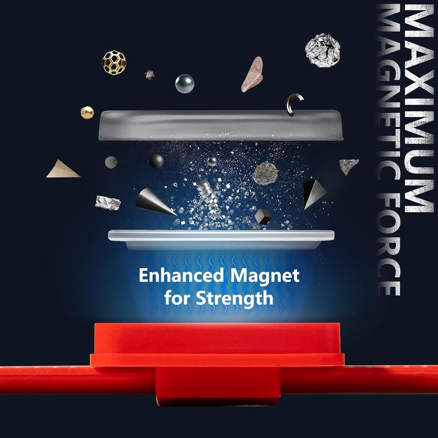 Pulsera Magnética ColumPRO para Tornillos y Clavos - Rojo