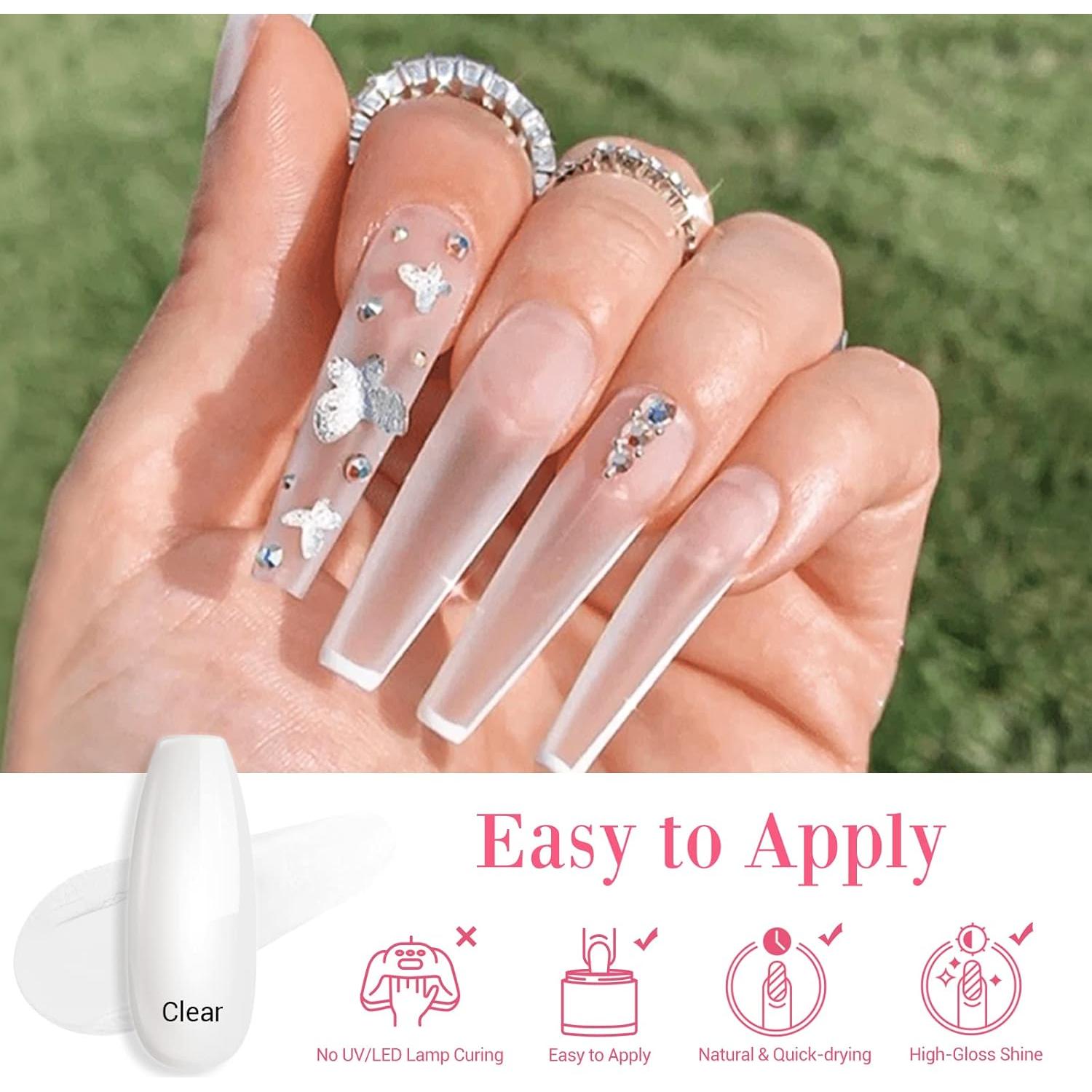 Kit de Reparación de Uñas AZUREBEAUTY - Polvo 28g, Pegamento 10ml