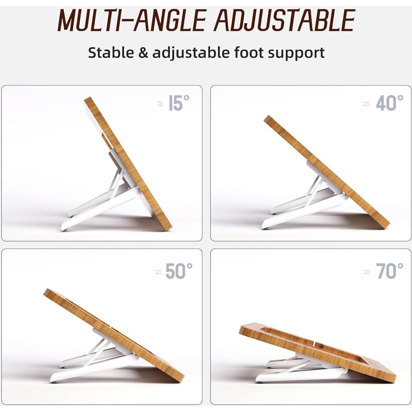 Soporte de Dibujo AFOOYO de Bambú Ajustable 9.7-11"