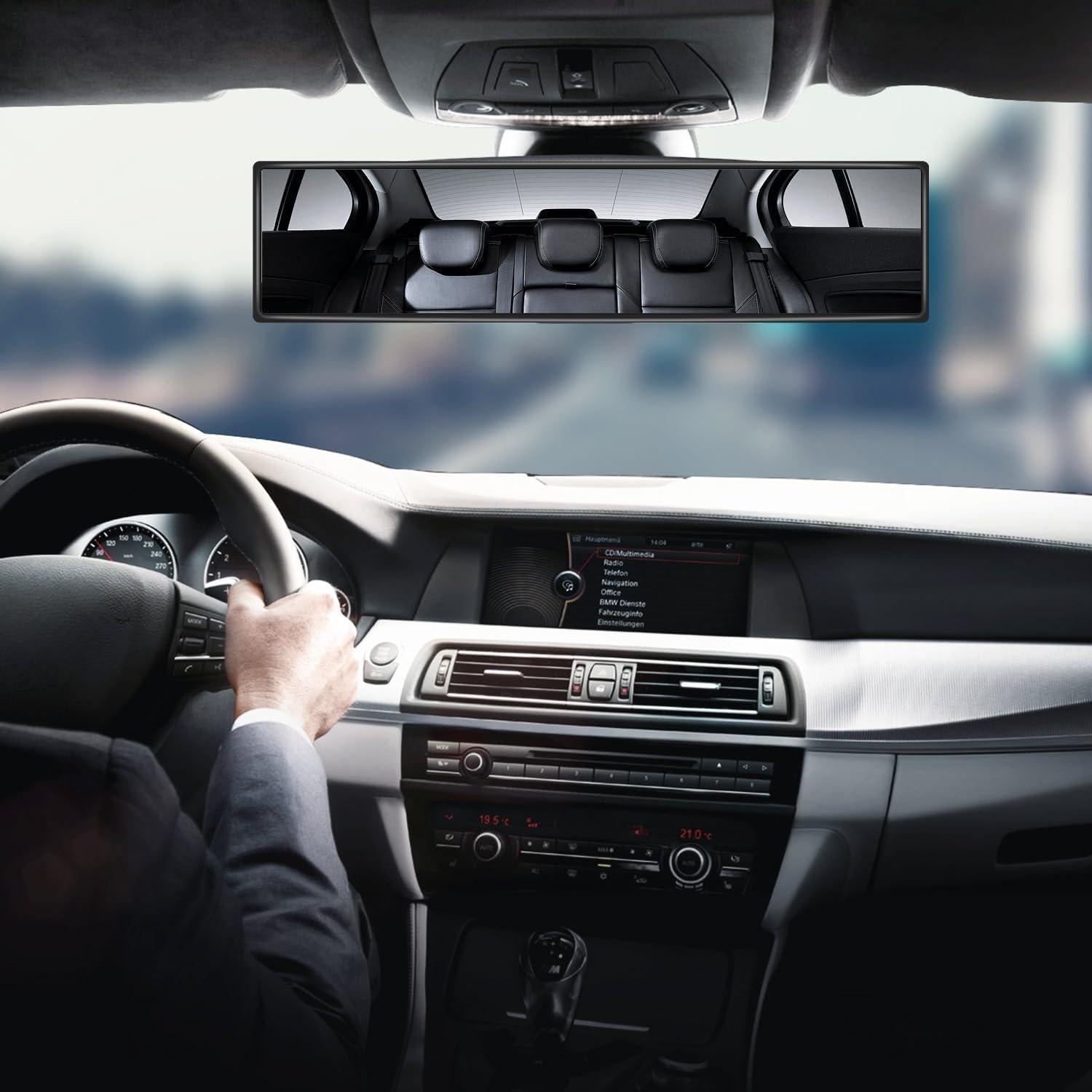 Espejo Retrovisor de Coche ANSHENYA Panorámico 25.4x15.2cm