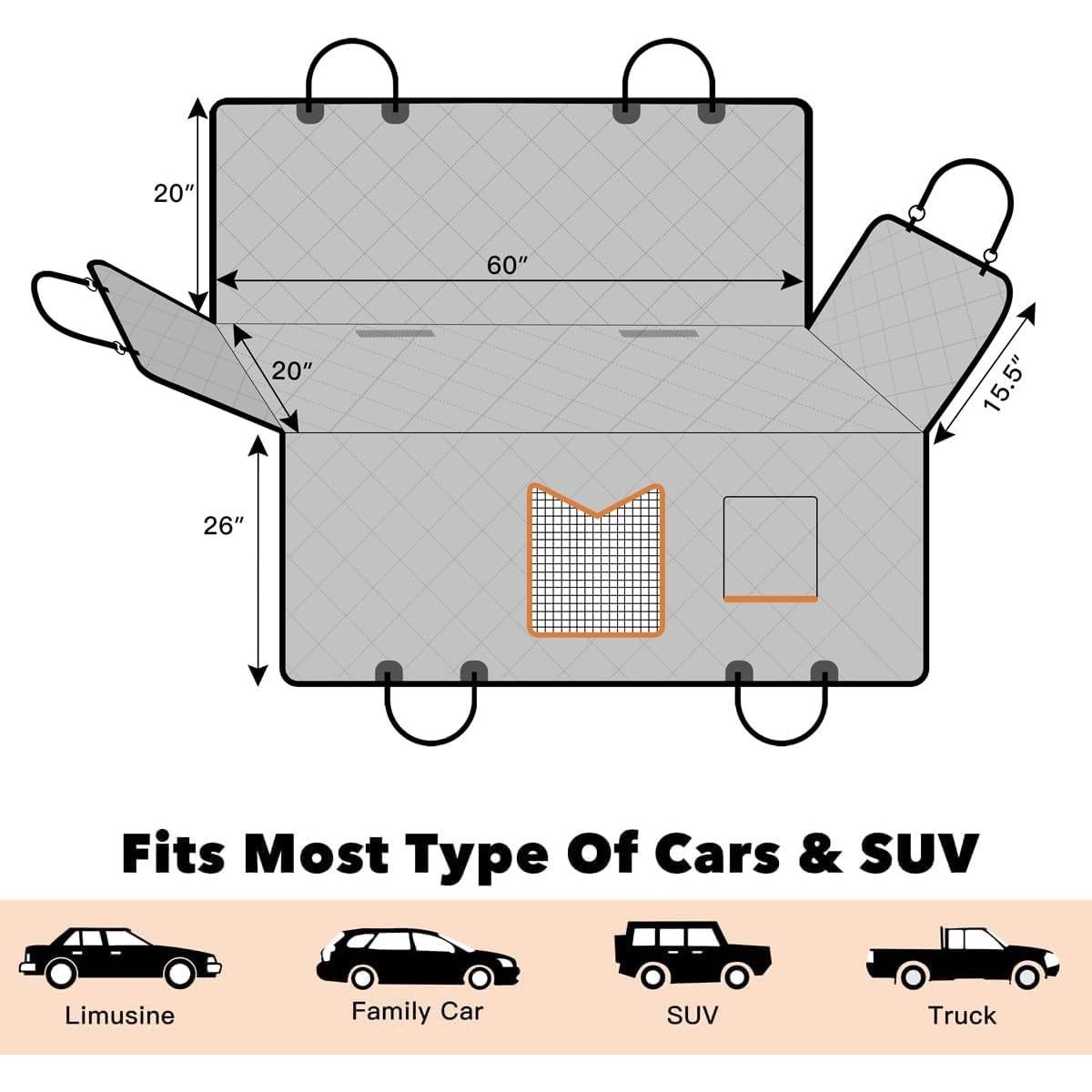 Funda de Asiento para Perros Kytely XL 100% Impermeable