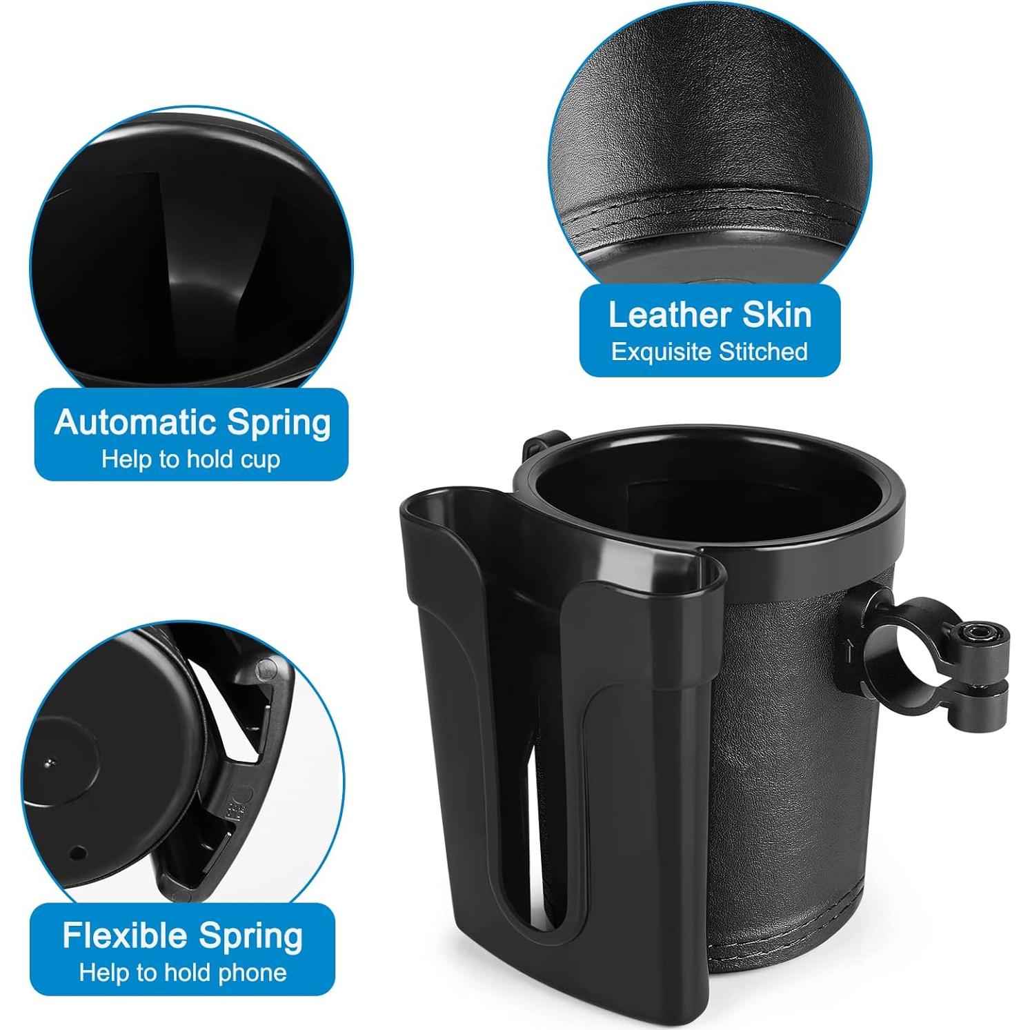 Soporte para Taza de Bicicleta Accmor 3 en 1 Negro Universal