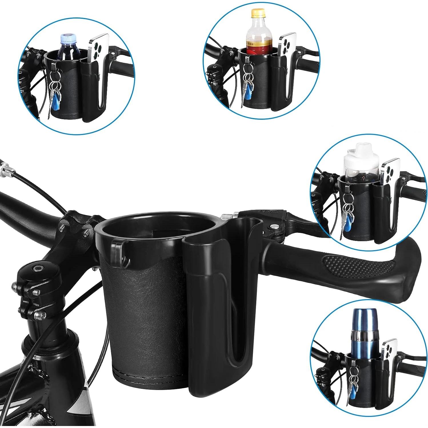 Soporte para Taza de Bicicleta Accmor 3 en 1 Negro Universal