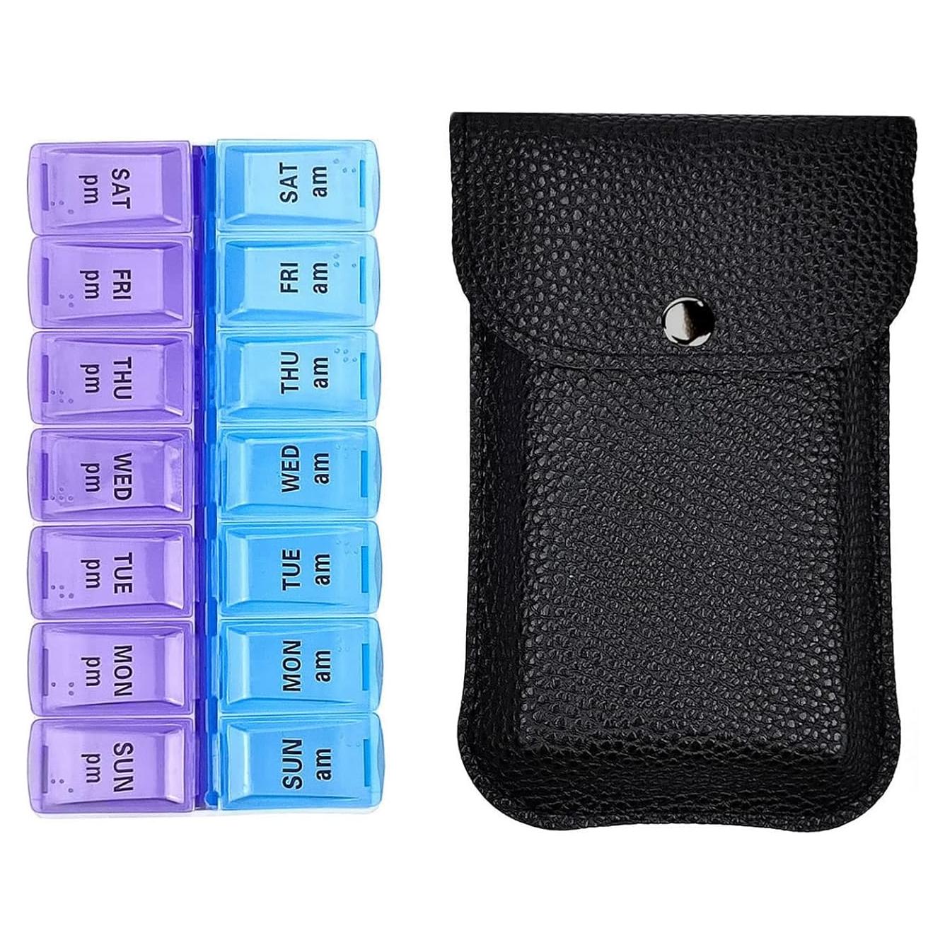 Organizador de Pastillas VOFOON Pequeño 7 Días AM PM Viaje