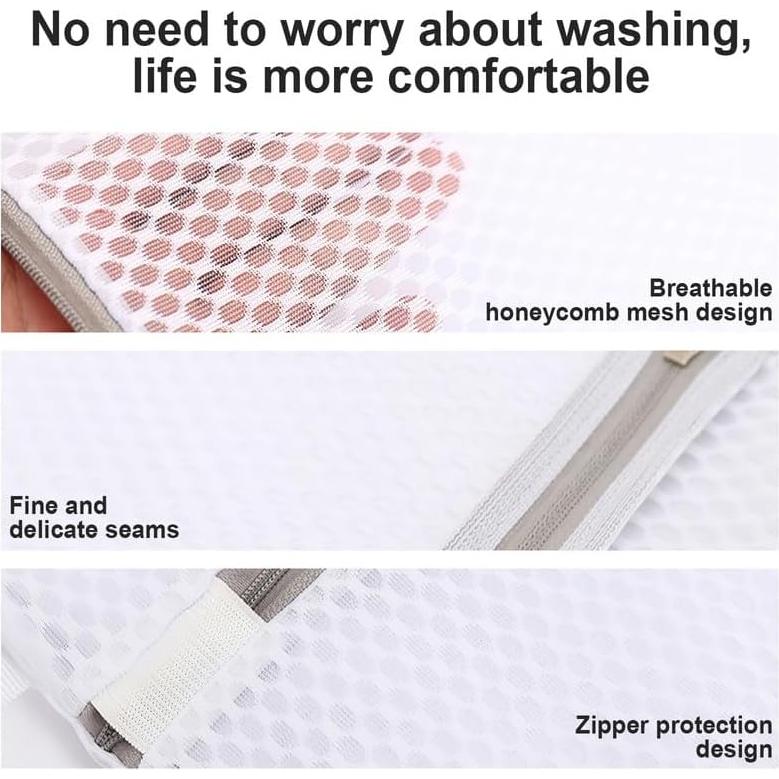 Paquete de 3 bolsas de lencería MDSXO 40.6x50.8 cm con cremallera