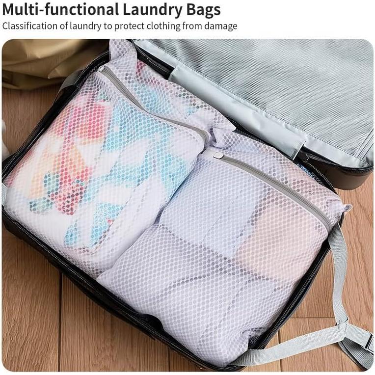 Paquete de 3 bolsas de lencería MDSXO 40.6x50.8 cm con cremallera