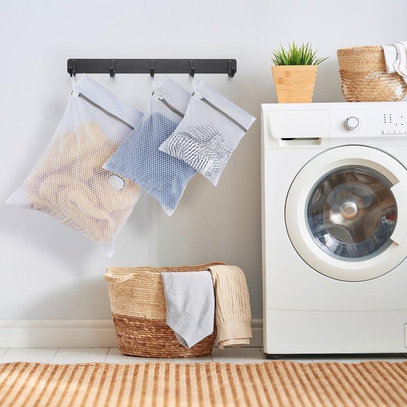 Paquete de 3 bolsas de lencería MDSXO 40.6x50.8 cm con cremallera