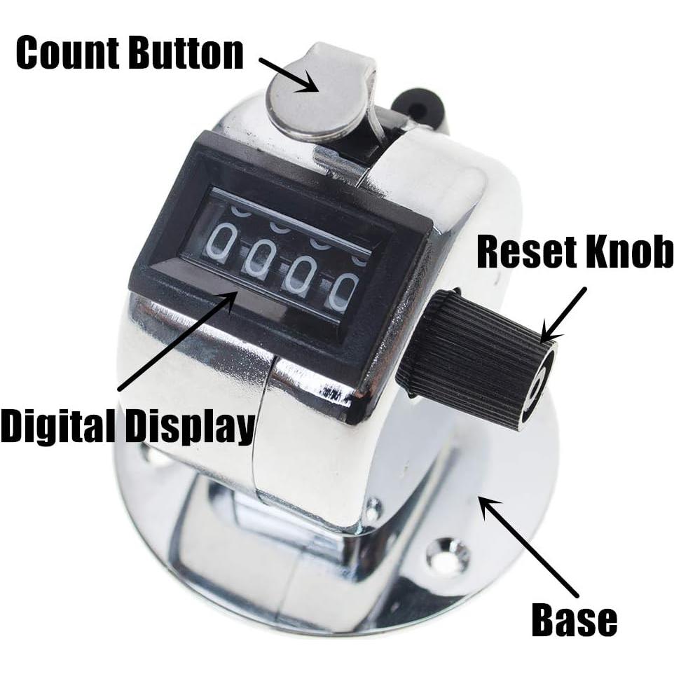 Contador de Escritorio TopTie para Eventos - Hasta 9999 Unidades