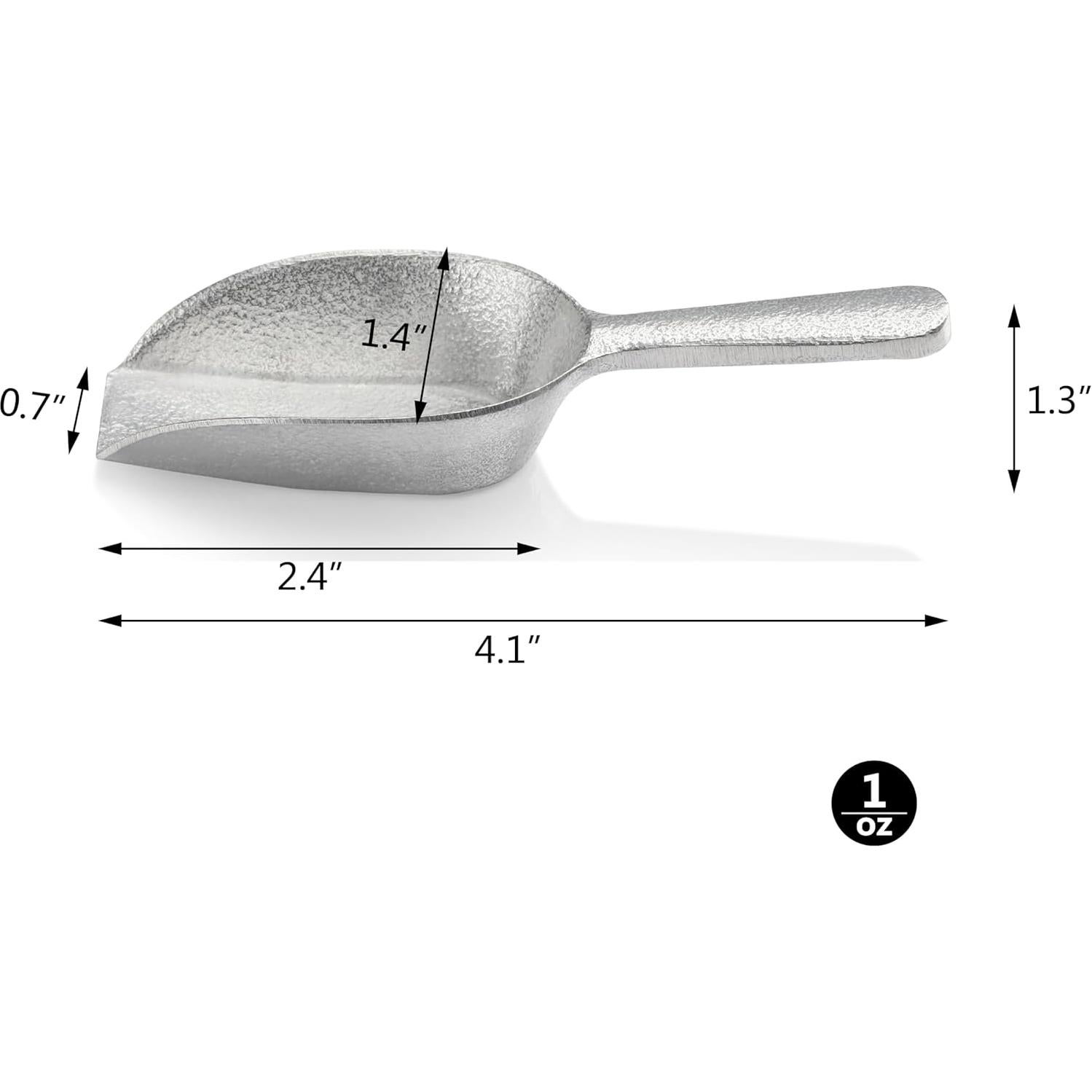 Cucharón de Aluminio Fundido 1oz Nueva Estrella Plata