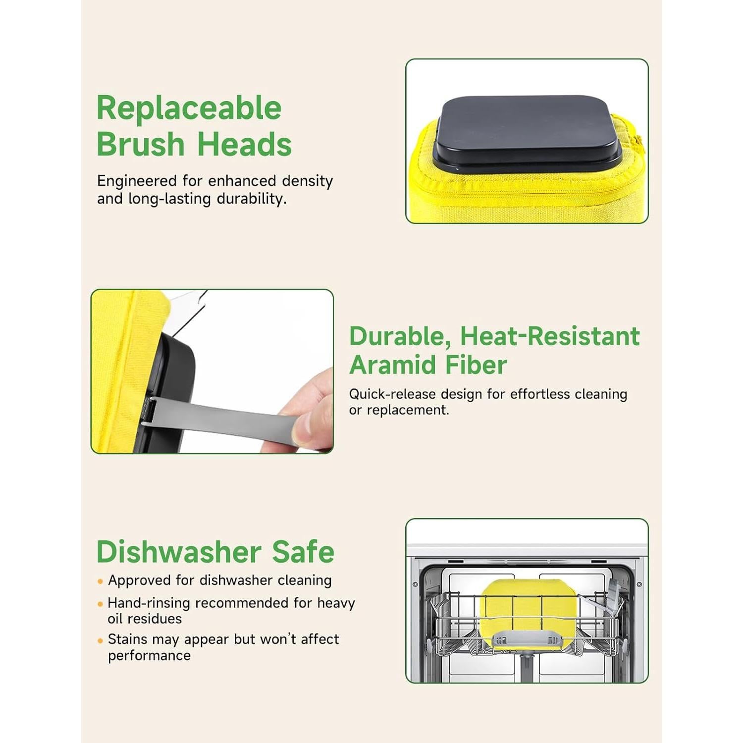 Cepillo de Limpieza para Parrilla GEEKHOM Acero Inoxidable 0.62kg